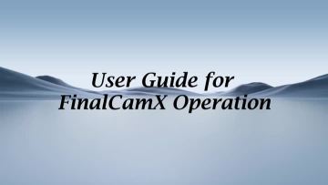 FinalCamX APP User Guide