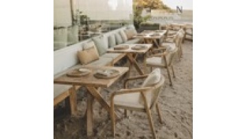 Free Sample Wooden Home Furniture Rattan Wicker Back with Soft Cushion Wood Restaurant Chair1