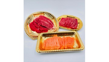 Golden Food Tray