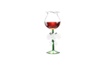 Hand-Blown Creative Exquisite Design Green Bell Orchid Glass Cup Lily of the Valley Wine Cup1