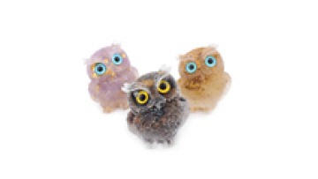 Wholesale Crystal Healing Stone  Folk Art Custom Resin Owl Crafts Crystal Chips for Gift1