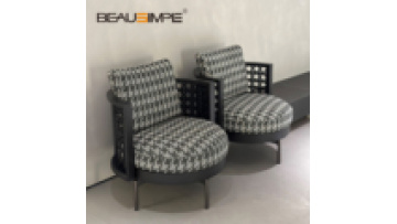 TORII Modern Minimalist Solid Wood Rattan Swivel Chair Rotating Armchair Home Furniture Living Room Bedroom Leisure Chair1