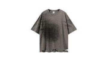 Custom Drop Shoulder Heavy Distressed Oversized Tshirt Men Short Sleeve Acid Wash T-shirt1