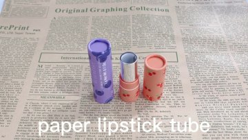 Purple And Orange Paper Lipstick Cases 