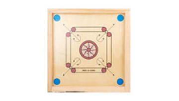 Wooden Carrom Board Game Set for Children - Large Size with Coins and Striker1