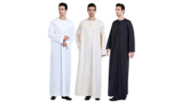 Moroccan Robes for Men Long Sleeve Eid  Muslim Party Maxi Dress Dubai Robe1