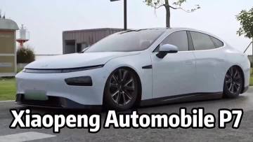 Pure electric medium-sized three box car xpeng p7