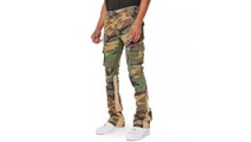 Casual Camo Denim Pants Camouflage Colored Cargo Pocket Jeans Men Custom Stacked Jeans1