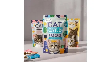 Custom Pet Food Packing Zipper Pouch Aluminum Plated Flat Bottom Zipper Bag1