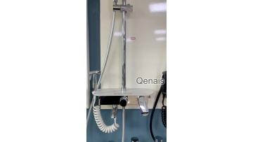 Exposed Shower Set With Marble Square Shelf
