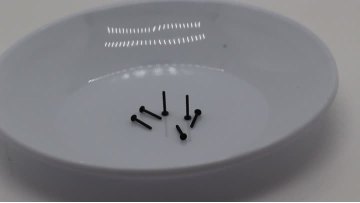 Flat head cross flat tail M0.8 SUS410 glasses micro screw
