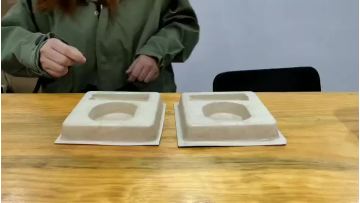 Earth Friendly Compostable Packaging Virgin Wood Paper Pulp Packaging Box1