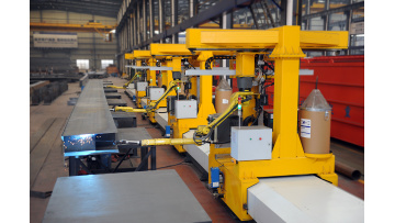double crane girders welding robot workstation