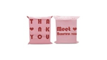 Custom Logo Printed Eco Friendly Poly Mailer Bag Pink Shipping Thank You Poly Mailer Bags For Clothes1
