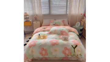 QTTH bed sheet cover bedding pillowcase set