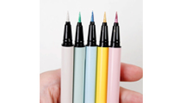Natural High quality cosmetics factory manufacturing OEM colours brightening pearlescent glitter shiny liquid eyeliner pen1