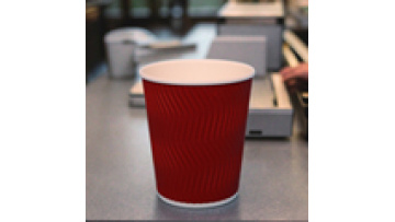 Ripple Wall Paper Cups with Food-Grade Materials for Safe and Hygienic Use 8oz Corrugated Cups Scald - Proof Paper Cup1