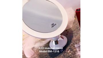 10X Magnifying LED shower Mirror