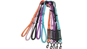 Wholesale Retractable Dog Lead Product Custom Multi-Color Heavy Duty Nylon Webbing Pet Reflective Bungee Cat Dog Training Leash1