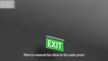 RECESSED EXIT SIGN