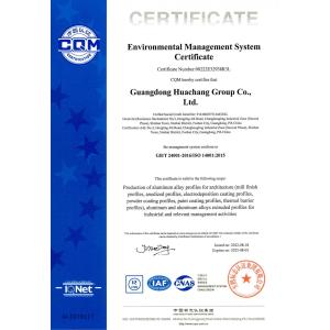 Environmental Management System Certificate-ISO 14001:2015