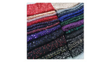 Clothing Sequins Lace Fabrics Knit for Women Dress Embroidery Fabric 100% Polyester Machine Embroidery Elegant Sustainable1