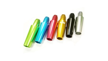CNC Custom Colorful Anodized Aluminum Precision Makeup Brush Parts1