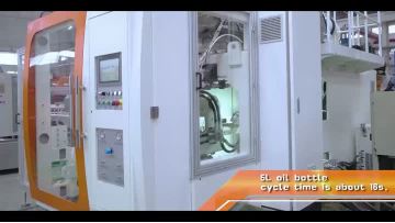  two cavities 5L oil bottle full electric blow molding machine 