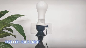 A19 E26 Hot Sale Energy Saving RGB Light Remote Control Dimmable LED Light Bulb1