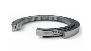 Inner Ring Toothed Double Row Angular Contact Turntable Bearings