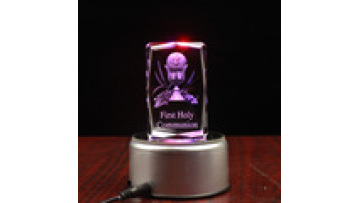 3D Laser Lord's Supper Crystal Cube - Baby's First Holy Communion Souvenir1