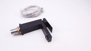 Modern Matte Black Square Brass Main Body Basin faucet 1 Hole Lavatory Vanity Water Mixer Tap Bathroom1
