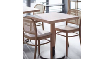 Hot sale new fashion commercial modern furniture cafe metal and wood dining wooden kitchen restaurant table1