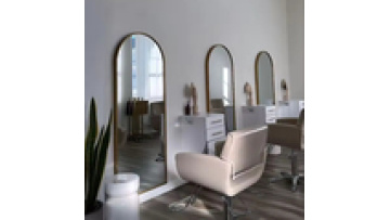 Barber shop Free sample Explosion proof lenses low price Single double-sided floor hairdressing led makeup beauty salon mirror1