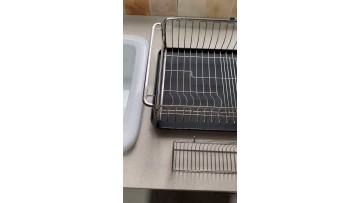 Kitchen - Single-layer dish Rack (Electroplated version) 1