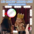 LED Makeup Up Lamp USB 5V Modern Dressing Room Mirror Light LED Hand Sweep Switch Vanity Mirror Lights LED Cosmetic Bombillas