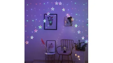 Whimsical LED Star Curtain Lights for Home Ambiance1