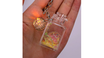 NEW Custom Printed Acrylic Charms Wishing Bottle Keyrings Design Custom Printed Acrylic Keychain1