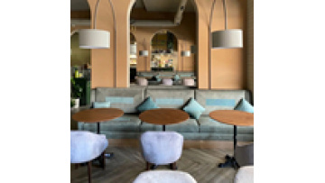 Wholesale high quality commercial furniture cafe I shape leather and wood  booth sectional  bench sofa for restaurants1