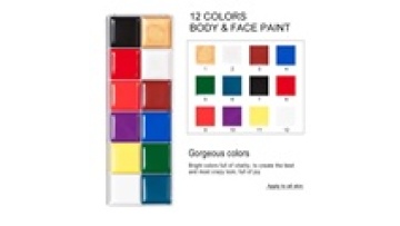 12 colors 40g Face makeup paint Palette for birthday parties carnivals school events Halloween costume parties1