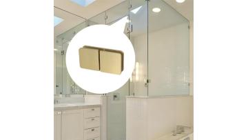 SVA-B4082 Glass Bathroom Hardware Shower Door Clamps