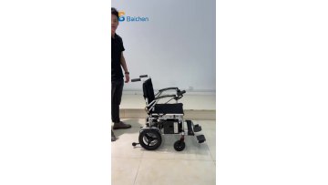 Rehabilitation Therapy Supplies Aluminum Light Wheelchair Lightweight Folding Electric Wheelchair1