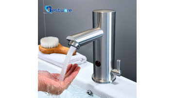 sensor faucet with adjustable temperature