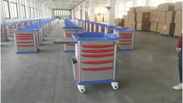 Emergency trolley medical crash cart trolley