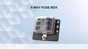 6 Way Resettable Circuit Breakers Box Automotive Atc/ATO Blade Fuses LED Indicator 12V - 24 DC Auto Marine Fuse Box1