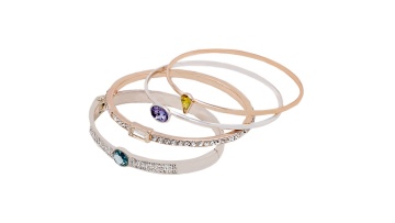 Elegant hot sale women bangles set jewelry custom diamond bangle1