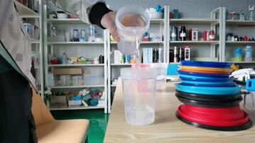 Cup temperature discoloration test