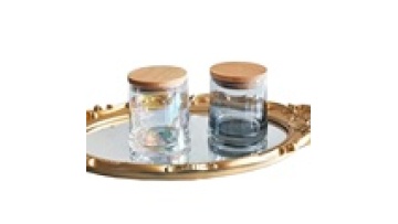 Free Sample Free Design Modern Luxury Glass Candle Holder Custom Candle Jar Electroplated Jars Luxury For Candle Make1