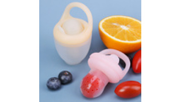 Wholesale Custom Logo Reusable Eco-Friendly BPA Free Safe Fruit Feeder Silicone Baby Pacifier Set With PP Cover1