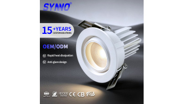 Round Shape White LED Recessed Downlight Model SL-CL21A-R from Synno Lighting